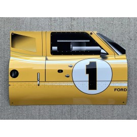 WOW! Ford Gt40 Lemans Race Side View Car Style Sign  racing