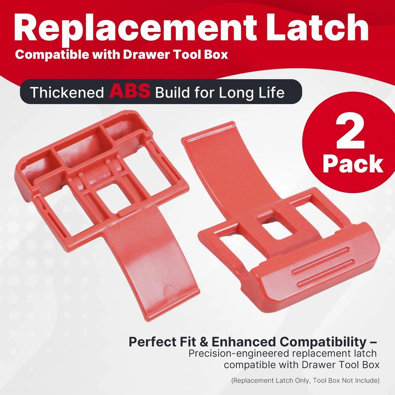 Yudylg 2-Pack Replacement Latch Compatible with Drawer Tool Box, Durable