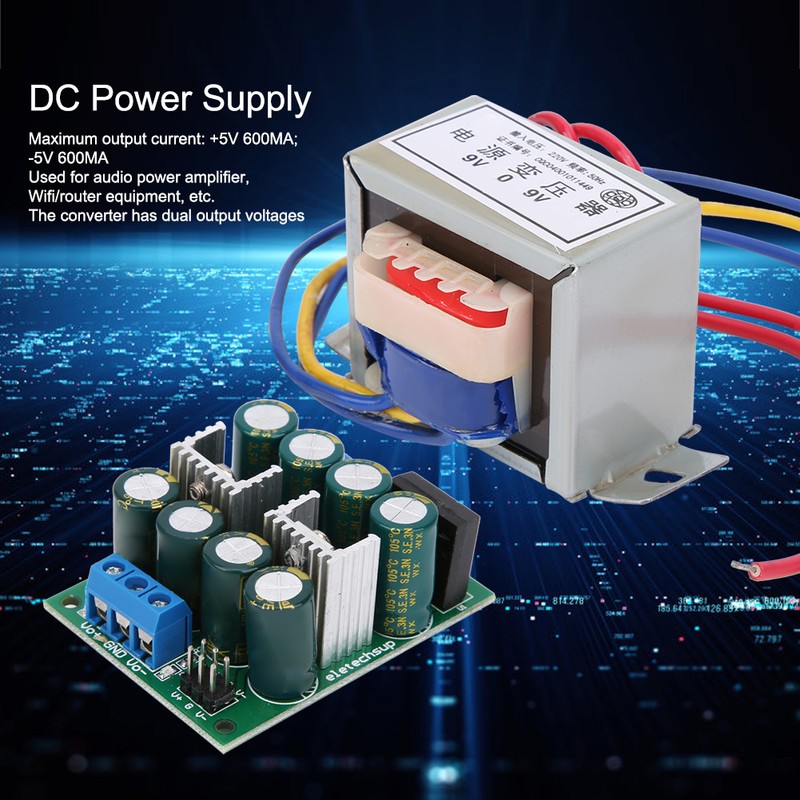 Linear DC Power Supply AD24LOPA_5vTB443_9V Converter Transformer Electronic Components
