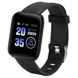 Zopsc Reloj Inteligente 116plus, Reloj Inteligente Deportivo Impermeable con Bluetooth, Pulsera Inteligente con Pantalla a Color TFT de 1,3 Pulgadas con Alerta de Mensajes.