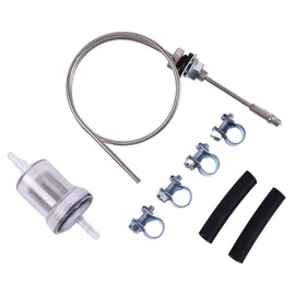 ZTUOAUMA 46cm Diesel Heater Fuel Line Fuel Tank Standpipe Filter Clamp Hose Kit Compatible with Webasto Eberspacher VW T5 T6 Diesel Parking Heater