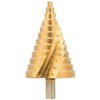 ZELCAN Large HSS Spiral Groove Step Drill Bit, 12 Sizes