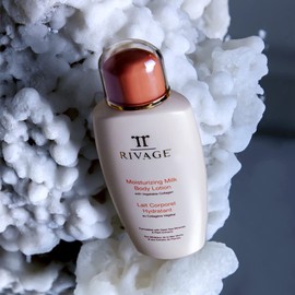 RIVAGE NATURAL DEAD SEA MINERALS Moisturizing Milk Body Lotion 200ML formulated with DEAD SEA MINERALS and VEGTABLE COLLAGEN VEGAN FRIENDLY, NO ANIMAL TESTING, NO HARSH CHEMICALS