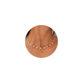 M MOOHAM Bridesmaid Gifts - bridesmaid proposal maid of honor bridal shower gifts Flower Initial C Necklace for Women Wedding bridal Bachelorette Party