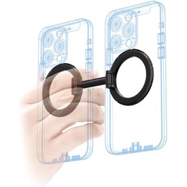 MS-MAGBLE-GM MagSafe Compatible Magnetic Ring, Compatible with 2 Stands, Double Magnetic Ring, Smartphone Stand, Magnetic Stand, Smartphone Stand, Magnetic Adsorption Anywhere, Smartphone Stand