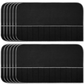 Geroosaty Silver Storage Bags Silver Storage Cloth Felt Flatware Organizer Anti Tarnish Silver Protector Bags 12Pcs