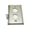 MyCableMart Wallplate: 1 Gang / 2 Hole D-Series/Neutrik Connector Plate,