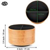 Czzmy Round Leather Art Supply Organizer,Remote Control Holder,360 Degree Spinning,Multi-Functional