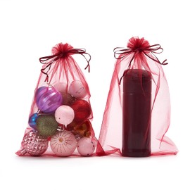 LOOKSGO LOOKSGO 25 pcs 8x12 Inches Drawstring Organza Bags Wedding Party Favor Gift Candy Toys Makeup Pouches Gift Bag
