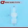 HEROFFIX 5 Pcs Aquarium Plastic Hose Barb Fitting 8/23" to