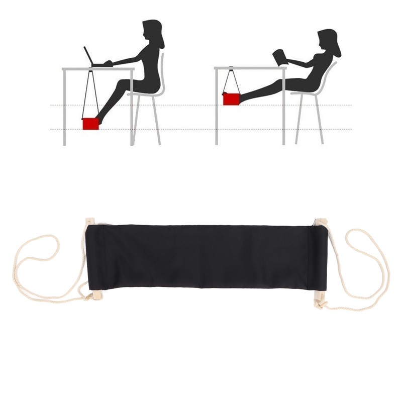 Foot Hammock Under Desk Footrest Adjustable Portable Desk Feet Hammock