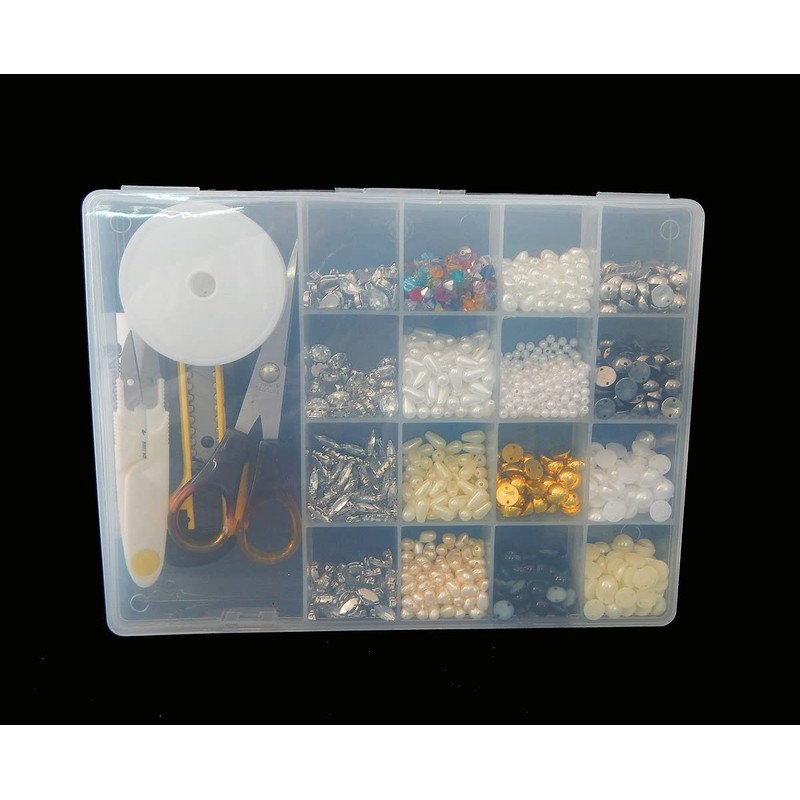 17 Compartments Storage Box Sorting Box Material Box Organiser Bead