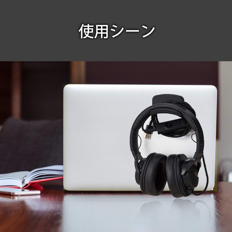 Elecom HP-DSHBK Headphone Stand, Hanger, Black