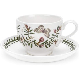 Portmeirion Botanic Garden Breakfast Cup & Saucer Traditional Common Vetch