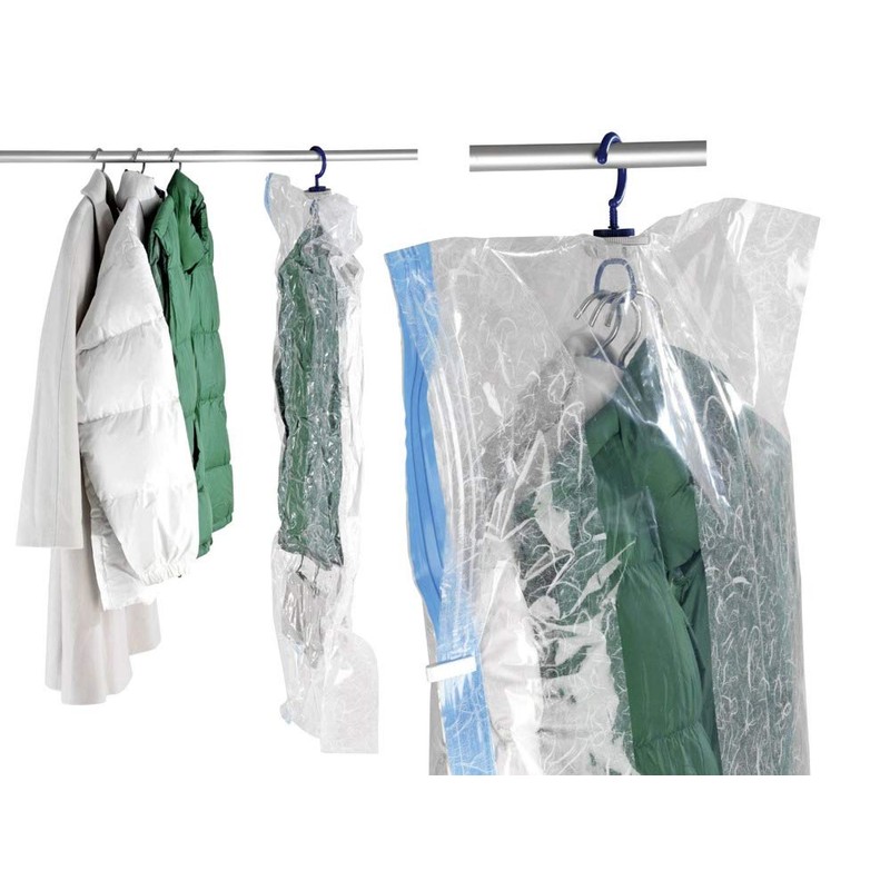 WENKO Vakuum Raumspar-Kleidersack XL Vakuum Aufbewahrungsbeutel Transparent