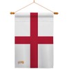 England House Flag Dowel Set Regional Nationality Nation International World Country Particular Area Small Decorative Gift Yard Banner Made In USA 28 X 40