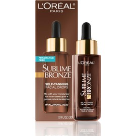 L'OREAL PARIS - Gotas Autobronceadoras Faciales con Ácido Hialurónico, 1 oz