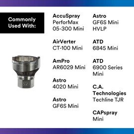3M PPS 2.0 Spray Gun Adapter #S21, 26105, 14 mm Female, 1.0 mm Thread, Connects Numerous Paint Gun Brands to PPS 2.0 Paint Spray System, 1 Pack