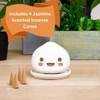 Gift Republic Dumpling Incense Burner. 4 x Jasmine Scented Incense
