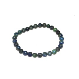 Jet International Powerful Azurite Stretch Bracelet 6mm A++ Gemstone Original Genuine Healing Energy Metaphysical Confidence Prosperity Peace Divine