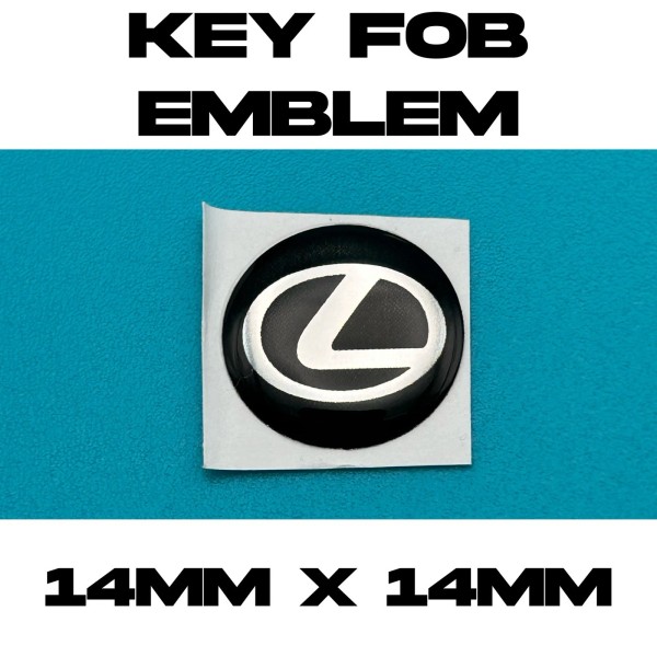 PGA 1x Lexus Emblem Logo Key Fob Replacement Badge Sticker