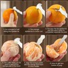 iziusy 2 Pcs Stainless Steel Orange Peeler Citrus Peeler Fruit