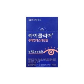 Chong Kun Dang Health iClear Lutein Astaxanthin 400mg 30 capsules mjc / 종근당건강 아이클리어 루테인 아스타잔틴 400mg 30캡슐mjc
