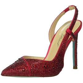 Betsey Johnson Women's SB-Rocky Pump, Fuchsia/Orange, 7.5