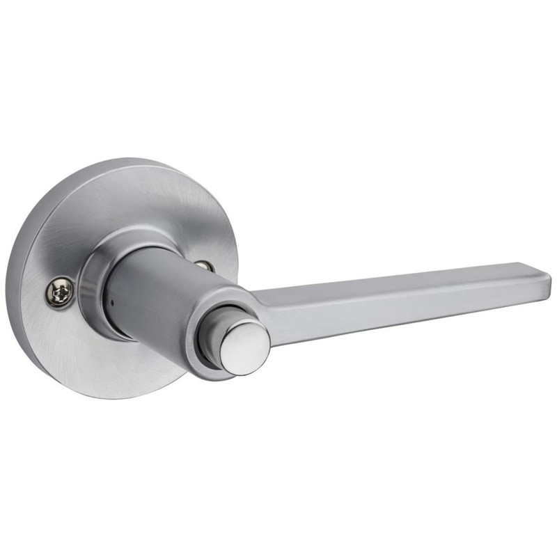 Kwikset Safe Lock Daylon Lever Round Rose Privacy Lock Satin