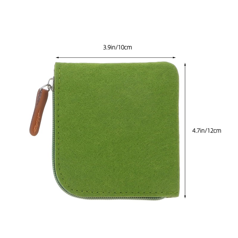 DEARMAMY Set of 4 Felt Wallet for Mini Purse with