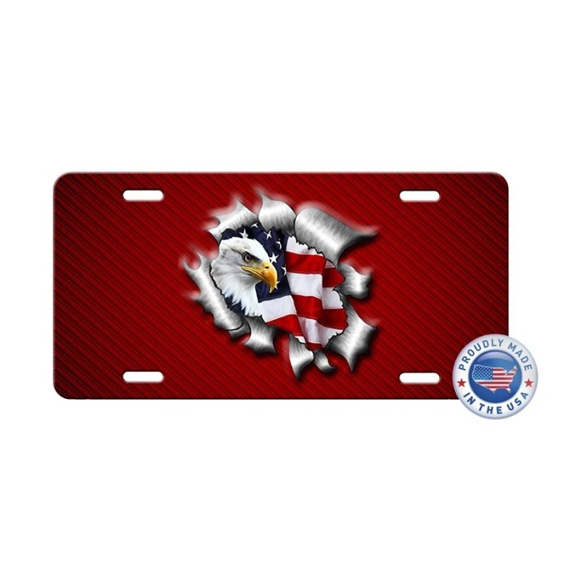 Bigg Snoopy PATRIOTIC USA FLAG EAGLE on Red Glossy Vanity