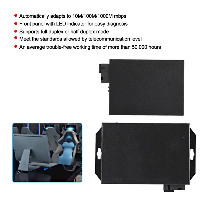 10M/100M/1000M Network Media Converter Fiber Optical Transceiver Kilomega