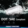 PIT66 LED Pontoon Boat Docking Light Bright White Housing Marine