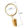 KIPTVO 30PCS Curtain Clips, Rustproof Curtain Rings, Metal Curtain Rings