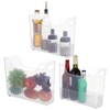 OMISTAR 3 Pcs Clear Plastic Pantry Storage Organizer Bins, 13.4