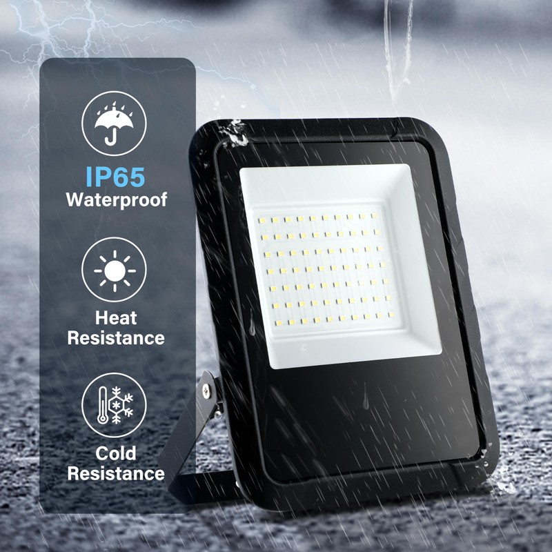 Simple Deluxe 2 Pack LED Flood Lights Outdoor, 70W 7000LM