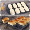 Twscvc Mini Loaf Pan, 8-Cavity Non-Stick Muffin Pan,Carbon Steel Brownie