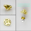 100PCS Pin Backs, Metal Locking Pin Backs, Brass Clutch for