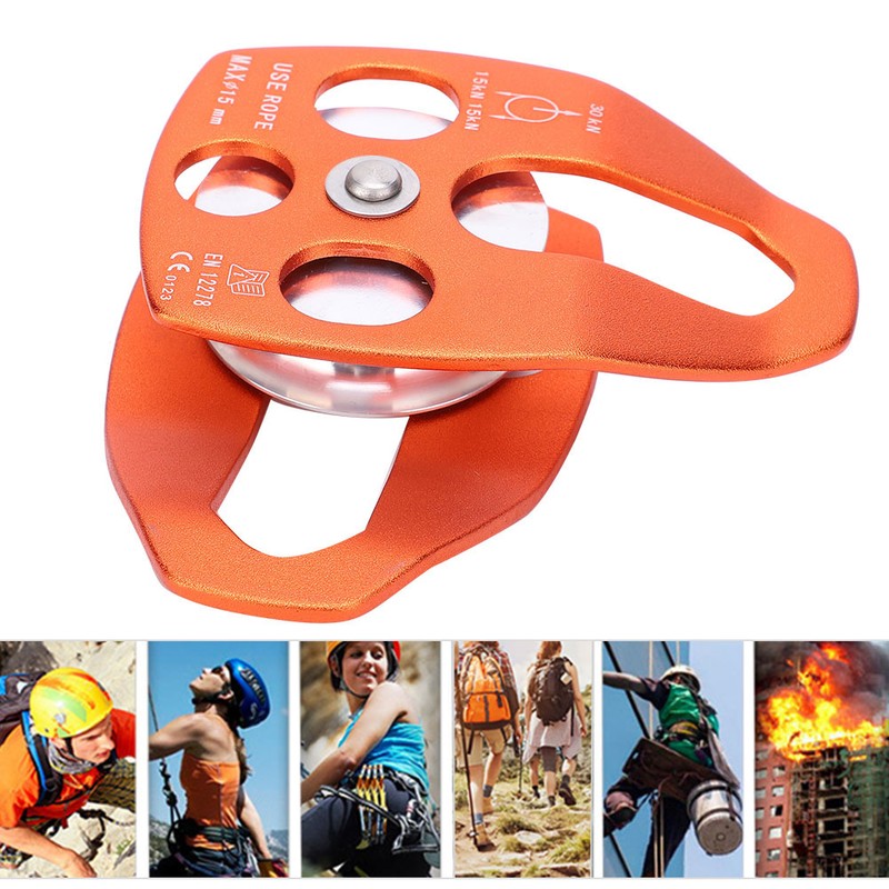 30KN Large Single Pulley Bearing Sheave Sliding Side Plate for
