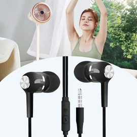 in Ear Headphones - in-Ear Headphones Wired with,ErgonoHigh-Fidelity Electronics for Travel Workout School Airplane Studio Recording Music Production