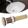 Popup Drain Stopper, Brass Bathroom Sink Drain Stopper, Antique Color