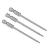 10Pcs 2.5mm Magnetic Screwdriver Bits Alloy Steel 1/4 Inch Hex