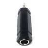 DRUT 1pcs 3.5mm Stereo Plug to 6.35mm Stereo Socket Audio