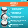 PLURI - Premium Stainless Steel Floor Door Stop, Set of