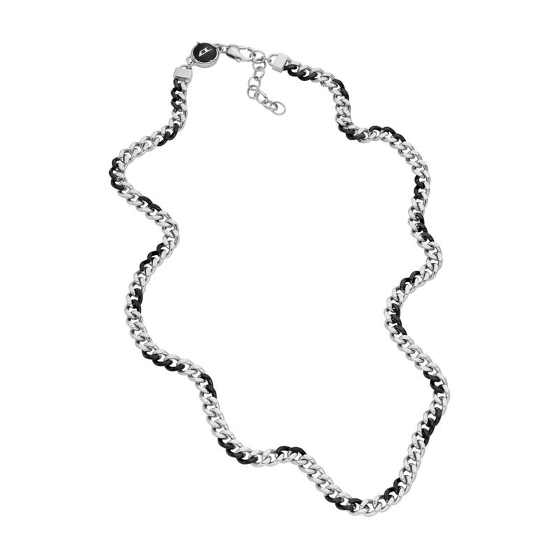 Diesel Men's Stainless Steel Chain Necklace, Stainless Steel, No Gemstone