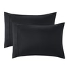 Bedsure Black Pillow Cases 2 Pack - Queen Size Pillow