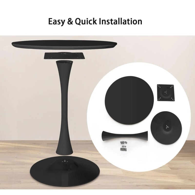 Unbranded Wood Round Dining Table Tulip Table Small Kitchen Table