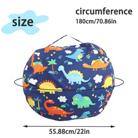 Toy Storage Bag, Cuddly Toy Storage Bean Bag, Children's Bean Bag Sofa, Bean Bag Toy Storage with Zip, Bag Toy Storage, for Clothes, Toys (C)