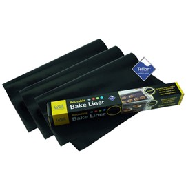 NoStik Reusable Teflon Cooking Mat. 3 Pack. Non Stick. No Mess. Baking Sheet. PFOA Free. BPA Free. 5 Year Guarantee : 33 x 40cm