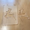 Christmas Reindeer Router Templates, Acrylic Woodworking Guides for Holiday Lanterns,